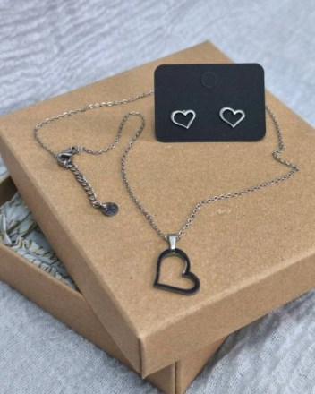 19  α  σετ  κολιε σκουλαρικια ΚΑΡΔΙΑ (1)